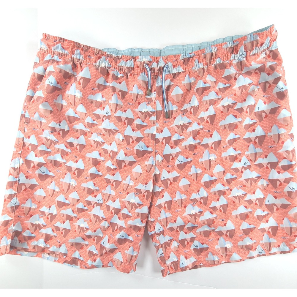 Peter Millar Seaside Collection Swim Trunks Shorts Mens XL Multicolor Polar Bear